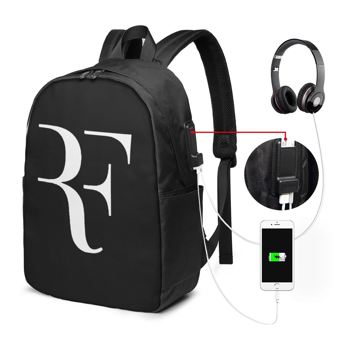 Backpacks - Mochila Roger Federer para viagem, bolsa