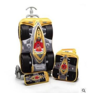 Foldable Rolling Luggage Bag - Mala de carro 3d para meninos,