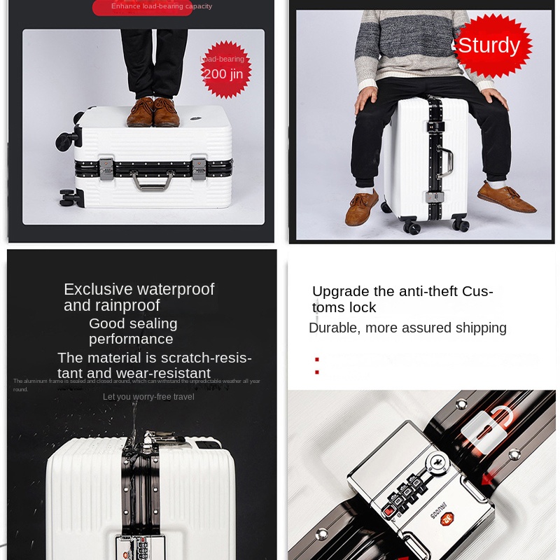 Malas de viagem com estrutura  - Spinner Wheel Rolling Suitcase 20 Inch avaliação e preço