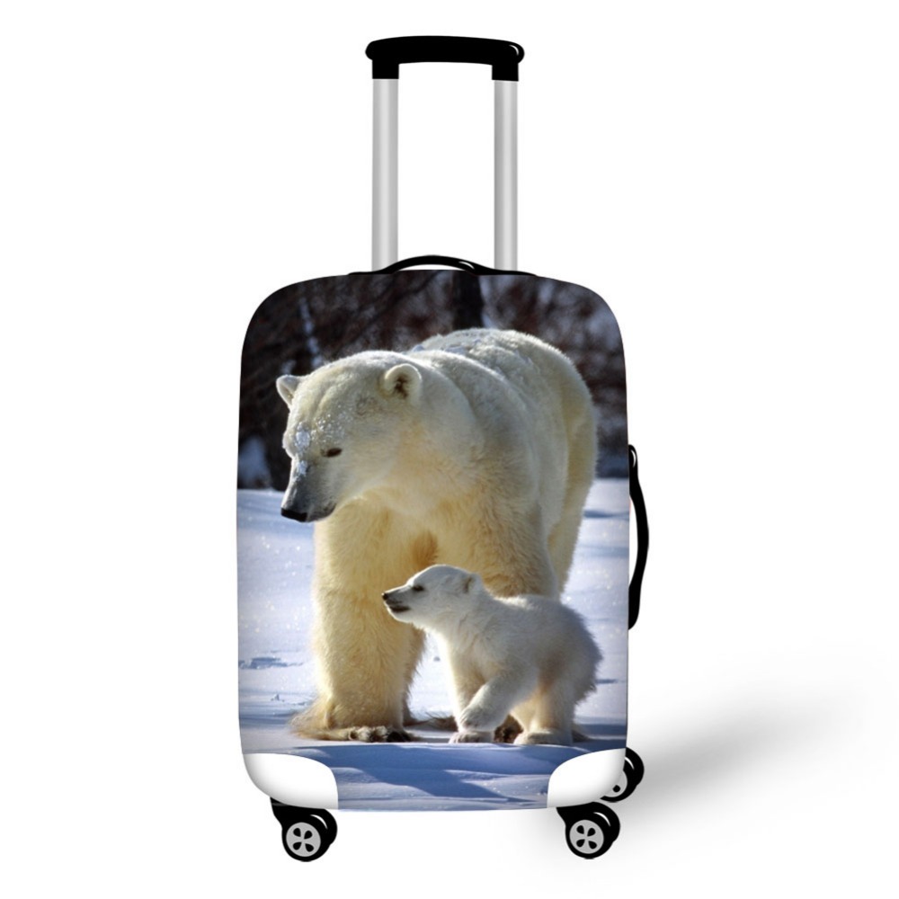 Animal urso polar protetor de  - Waterproof Suitcase Cover Protector avaliação e preço