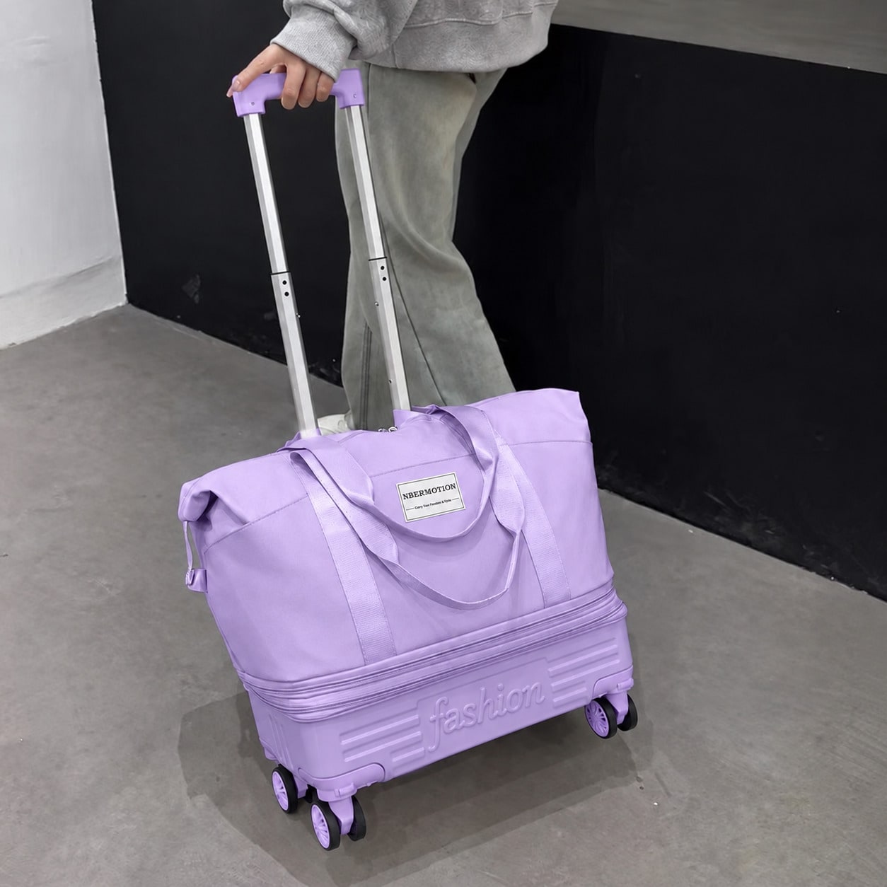 Mala de viagem expansível com  - Foldable Rolling Luggage Bag avaliação e preço