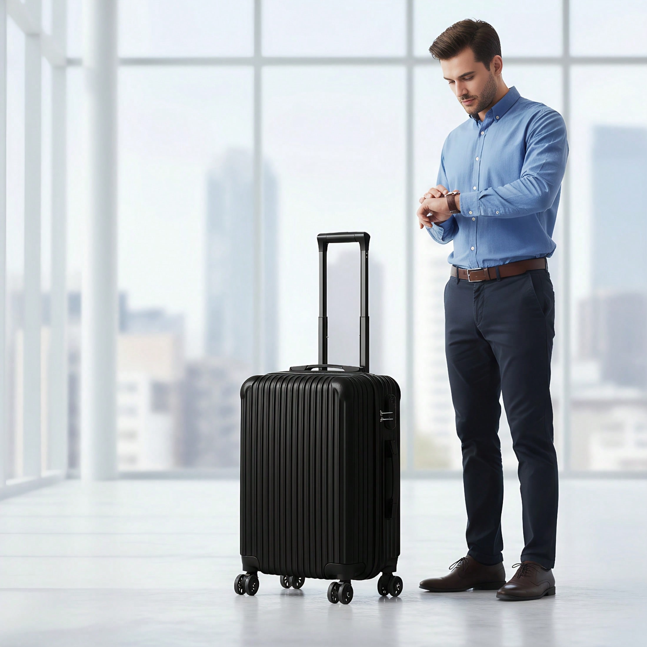 Mala de cabine rígida de 20 po - Spinner Wheel Rolling Suitcase 20 Inch avaliação e preço