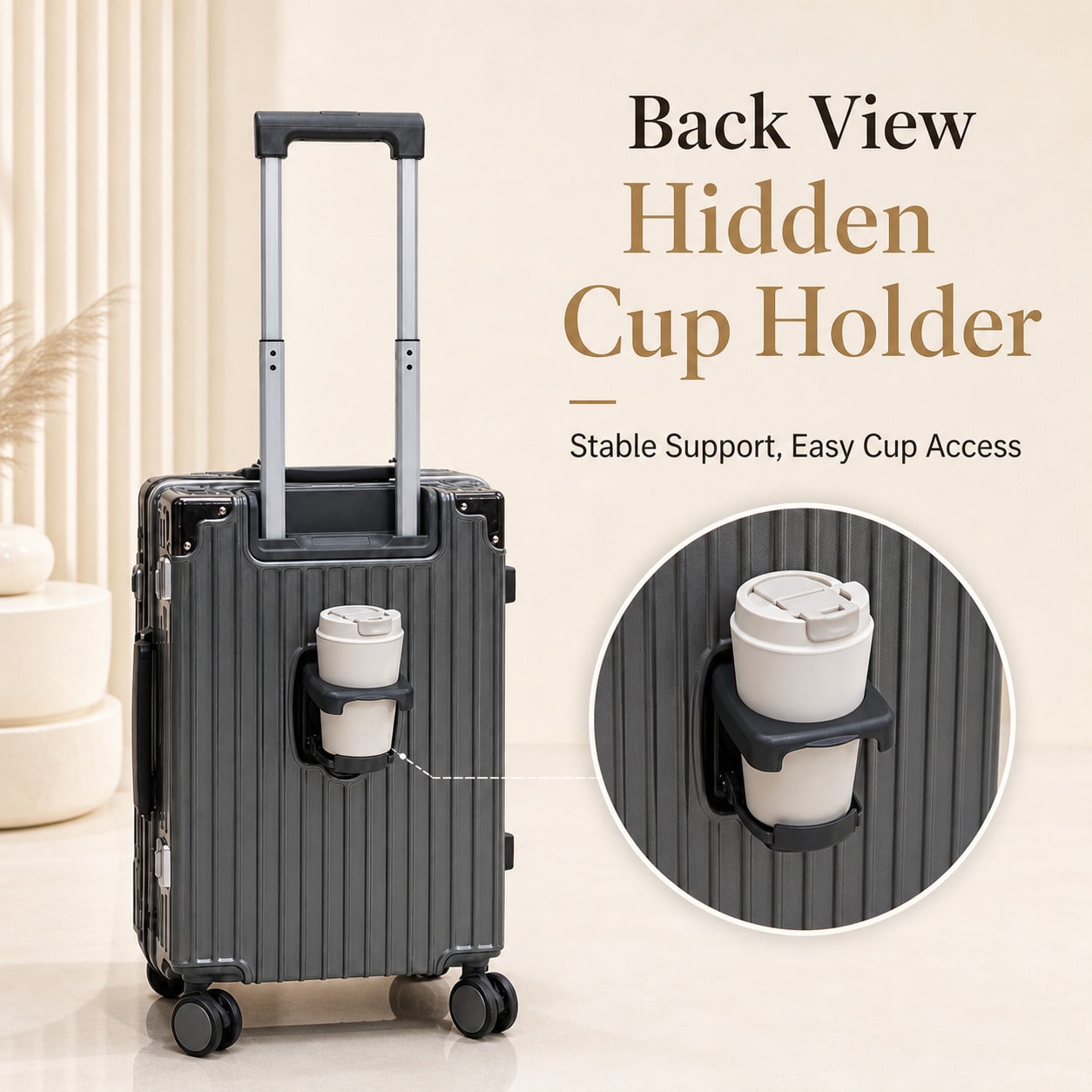 Mala de cabine de 20 polegadas - Aluminum Frame Carry On Luggage avaliação e preço