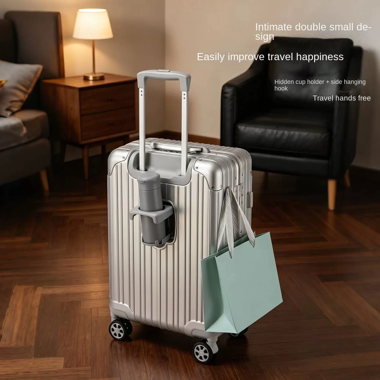 Mala de viagem com abertura fr - Spinner Wheel Rolling Suitcase 20 Inch avaliação e preço
