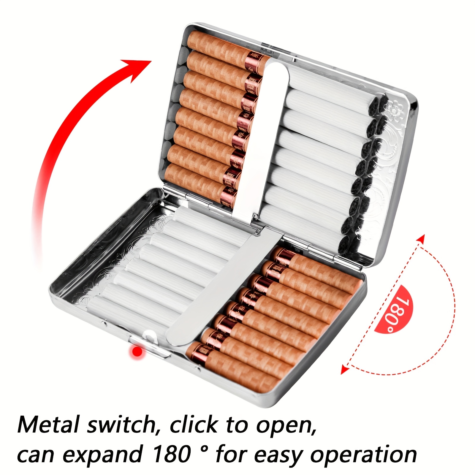 Estojo de cigarros de metal vi - Wallets avaliação e preço