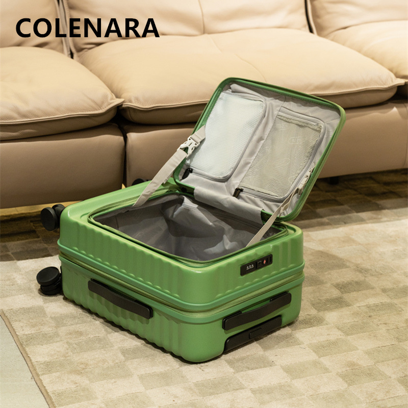 Mala de Cabine COLENARA com Ab - Front Opening Laptop Luggage 24 Inch avaliação e preço