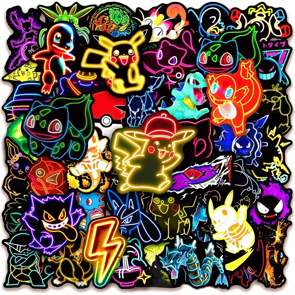 100 Adesivos Neon Pokémon à Pr - Luggage avaliação e preço